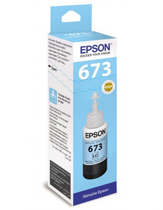 Чернила водорастворимые Epson T6735 светло-голубой
