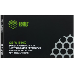 Картридж лазерный Cactus CS-W1510X черный, с чипом