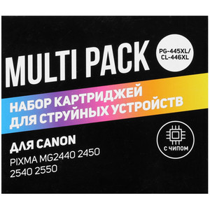 Набор картриджей Aceline NC-PG445XL/CL446XL многоцветный, черный
