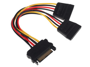 Переходник для блока питания Cablexpert CC-SATAM2F-01