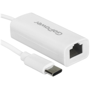 Сетевая карта GoPower Type-C (m)-RJ-45 (f)