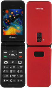 Сотовый телефон Olmio F19 красный/черный