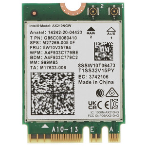 Wi-Fi адаптер + Bluetooth Intel Wi-Fi 6 AX210.NGWG.NV