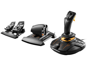 Набор манипуляторов Thrustmaster T.16000M FCS Flight Pack черный